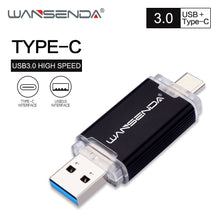 Carica l'immagine nel visualizzatore di Gallery, WANSENDA 2 in 1 OTG USB Flash Drive USB3.0 & Micro USB Pen Drive 512GB 256GB 128GB 64GB 32GB Pendrive USB Stick for Android/PC