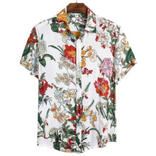 Carica l'immagine nel visualizzatore di Gallery, MoneRffi 2020 New Arrival Men's Shirts Men Hawaiian Camicias Casual One Button Wild Shirts Men Fashion Printed Short-sleeve