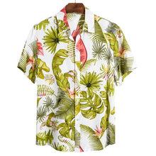 Carica l'immagine nel visualizzatore di Gallery, MoneRffi 2020 New Arrival Men's Shirts Men Hawaiian Camicias Casual One Button Wild Shirts Men Fashion Printed Short-sleeve