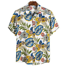 Carica l'immagine nel visualizzatore di Gallery, MoneRffi 2020 New Arrival Men's Shirts Men Hawaiian Camicias Casual One Button Wild Shirts Men Fashion Printed Short-sleeve