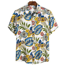 Carica l'immagine nel visualizzatore di Gallery, MoneRffi 2020 New Arrival Men's Shirts Men Hawaiian Camicias Casual One Button Wild Shirts Men Fashion Printed Short-sleeve