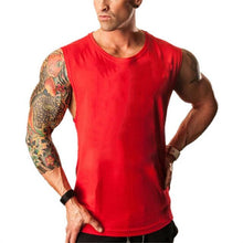 Carica l'immagine nel visualizzatore di Gallery, Mens Canottiere Bodybuilding Tank Top Gyms Fitness Sleeveless Shirt Male Cotton Clothing Fashion Singlet Muslce Vest Undershirt