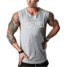Carica l'immagine nel visualizzatore di Gallery, Mens Canottiere Bodybuilding Tank Top Gyms Fitness Sleeveless Shirt Male Cotton Clothing Fashion Singlet Muslce Vest Undershirt