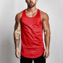 Carica l'immagine nel visualizzatore di Gallery, Muscleguys Men's Mesh Tank Tops Fitness Clothing 2019 Summer Muscle Vest Gyms Stringer Tanktop Canottiere Bodybuiding Sleeveless
