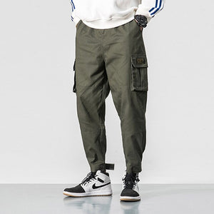 Autumn Winter Harem Baggy Pants Men Hip Hop Streetwear Warm Mens Trousers Casual Long Military Cargo Pants Men Pantaloni Uomo