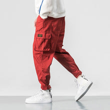 Carica l&#39;immagine nel visualizzatore di Gallery, Autumn Winter Harem Baggy Pants Men Hip Hop Streetwear Warm Mens Trousers Casual Long Military Cargo Pants Men Pantaloni Uomo
