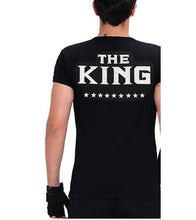 Carica l'immagine nel visualizzatore di Gallery, Plus XXXL Size Lovers The King His Queen Back Printed Tee shirts Harajuku Couple Hipster T shirt Tops
