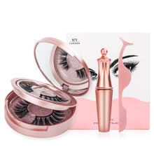 Carica l'immagine nel visualizzatore di Gallery, Double Layer Magnetic False Eyelashes &amp; Magnetic Eyeliner 5 Magnets Natural Soft Fake Eyelashes Extension 2 Pairs with Tweezers
