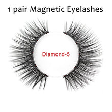 Carica l'immagine nel visualizzatore di Gallery, Double Layer Magnetic False Eyelashes &amp; Magnetic Eyeliner 5 Magnets Natural Soft Fake Eyelashes Extension 2 Pairs with Tweezers
