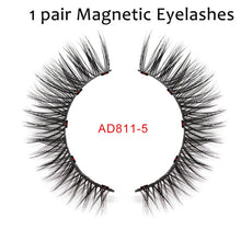 Carica l'immagine nel visualizzatore di Gallery, Double Layer Magnetic False Eyelashes &amp; Magnetic Eyeliner 5 Magnets Natural Soft Fake Eyelashes Extension 2 Pairs with Tweezers
