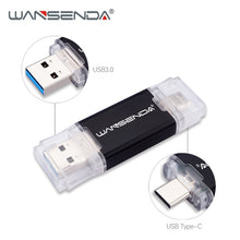Carica l'immagine nel visualizzatore di Gallery, WANSENDA 2 in 1 OTG USB Flash Drive USB3.0 &amp; Micro USB Pen Drive 512GB 256GB 128GB 64GB 32GB Pendrive USB Stick for Android/PC
