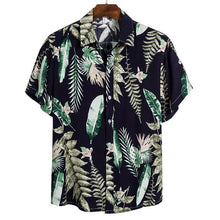 Carica l'immagine nel visualizzatore di Gallery, MoneRffi 2020 New Arrival Men's Shirts Men Hawaiian Camicias Casual One Button Wild Shirts Men Fashion Printed Short-sleeve
