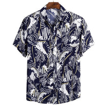 Carica l'immagine nel visualizzatore di Gallery, MoneRffi 2020 New Arrival Men's Shirts Men Hawaiian Camicias Casual One Button Wild Shirts Men Fashion Printed Short-sleeve
