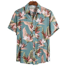 Carica l'immagine nel visualizzatore di Gallery, MoneRffi 2020 New Arrival Men's Shirts Men Hawaiian Camicias Casual One Button Wild Shirts Men Fashion Printed Short-sleeve
