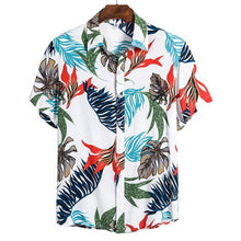 Carica l'immagine nel visualizzatore di Gallery, MoneRffi 2020 New Arrival Men's Shirts Men Hawaiian Camicias Casual One Button Wild Shirts Men Fashion Printed Short-sleeve
