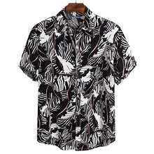 Carica l&#39;immagine nel visualizzatore di Gallery, 2020 New Arrival Men&#39;s Shirts Men Hawaiian Camicias Casual One Button Wild Shirts Printed Short-sleeve Blouses Tops
