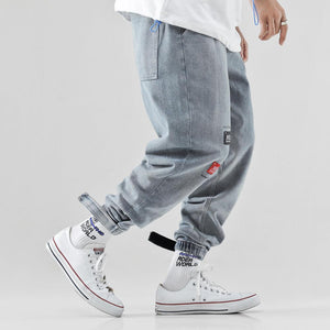 2020 baggy jeans hip hop harem pants mens pantalon homme jean herren harajuku denim men blue modis clothes streetwear pantaloni