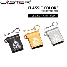 Carica l'immagine nel visualizzatore di Gallery, JASTER Mini USB 2.0 Flash Drives 64GB 32GB 16GB Usb stick gemakkelijk te Grote Capaciteit Usb Flash drive 128GB
