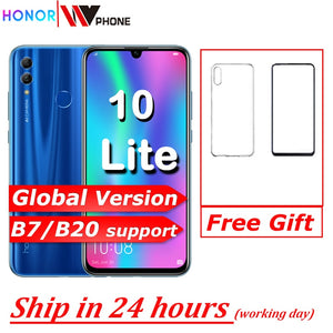 Honor 10 Lite Global Version optional MobilePhone 6.21 inch 3400mAh Android 9 24MP Camera Smartphone with Google Play OTA Update