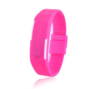 2021 New Charming Wristwatches Unisex Men's Women's Silicone Red LED Sports Bracelet Touch Digital Wrist Watch