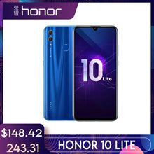 Carica l'immagine nel visualizzatore di Gallery, Honor 10 Lite 3GB 128GB Global Version Smartphone 6.2 inch 3400mAh Android 9 24MP Camera Mobile Phone Google Play OTA Update
