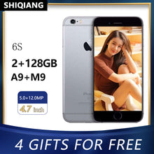 Carica l&#39;immagine nel visualizzatore di Gallery, Apple Used Unlocked Original iPhone 6s Smartphone 2GB RAM 16/32/64/128GB ROM Fingerprint 4G LTE 5MP Mobile Phone
