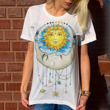 Carica l'immagine nel visualizzatore di Gallery, Nothing Letter Rose Print Harajuku White Hip-hop Shirts Camis New Summer Short Sleeve Casual Clothing Punk Rock Tank Tops Female
